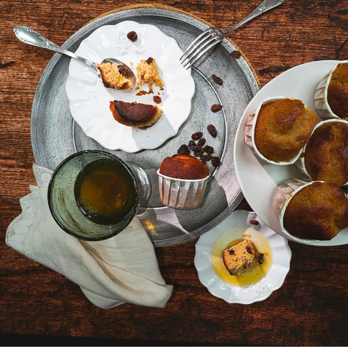 Cakes rhum-raisins