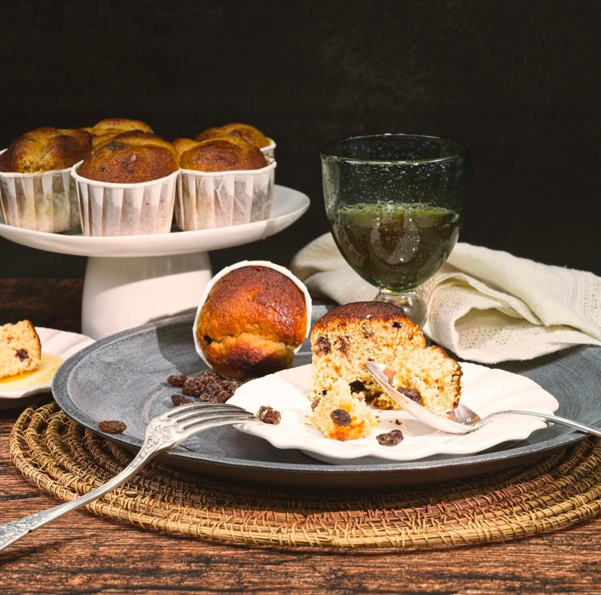 Cakes rhum-raisins