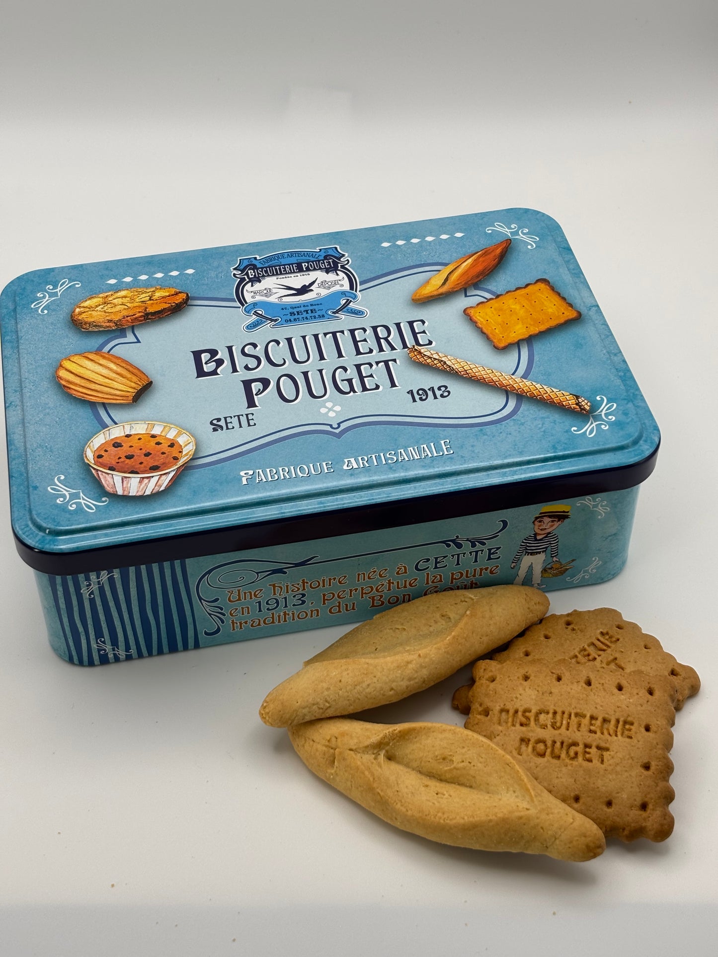 Boite assortiment moitié Navette Nature / moitié Petit Pouget