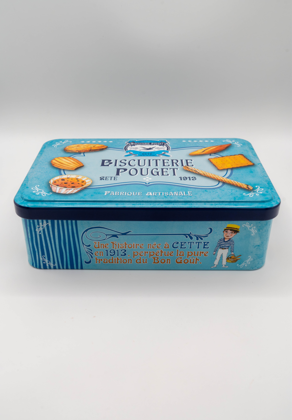 Boite Biscuiterie Pouget assortiment navettes